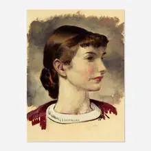 Leon Kroll, Portrait of a Young Woman, oil on paper
