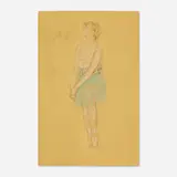 Arnold Friedman, The Dancer, pastel and graphite on paper