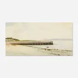 George Harvey, Old Gloucester Harbor, 1882, watercolor on paper