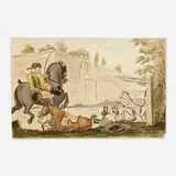 Henry Bunbury, To Shandy Hall, ink and watercolor on paper