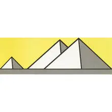 Roy Lichtenstein, Pyramids, 1969, screenprint on paper