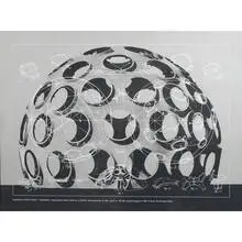 Monohex Dome by Buckminster Fuller, 1961 / 1981, screenprint on Lenox paper with screenprint on polyester film overlay, sold Jun 2009