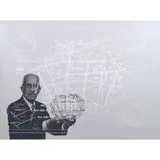 Buckminster Fuller, Non-Symetrical Tension-Integrity, 1973 / 1981, screenprint on Lenox paper with screenprint on polyester film overlay