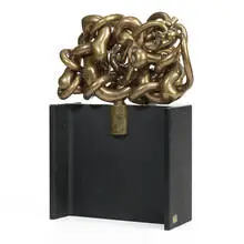 Siextasis by Miguel Berrocal, 1976, bronze, steel, sold Jun 2009