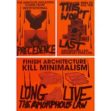 Sterling Ruby, Anti Print Poster (triptych), 2007, letterpress print