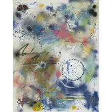 Futura 2000, Seal of Approval, 1982, spraypaint and acrylic on canvas