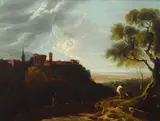 Richard Wilson, Tivoli, the Temple of the Sibyl and the campagna, oil on canvas