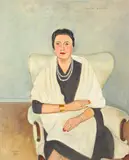 Einar Jolin, A portrait of Aimée Brandt, oil on canvas