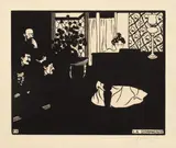 Félix Vallotton, La Symphonie, 1897, Holzschnitt auf Japan