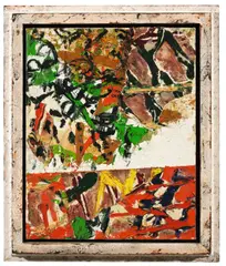 Horizont by Markus Lüpertz, 1992, Mischtechnik auf Leinwand, im bemalten Original-Künstlerrahmen, sold Nov 2014