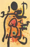 Joan Miró, Le cracheur de flammes, 1974, Farbaquatinta, Radierung und Carborundum auf Velin (Wasserzeichen: MAEGHT)