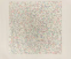 Vera Molnár, DE LA SÉRIE (DES) ORDRES, 1971, Plotterzeichnung: Tusche auf Papier