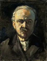 Selbstbildnis by Lesser Ury, Um 1924, Öl auf Leinwand. Doubliert, sold Nov 2010