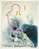 Sigmar Polke, Ohne Titel (Farbprobe II), 1989, Farboffset auf Karton, mit farbiger Tinte überarbeitet
