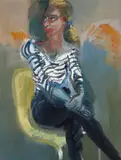 Birgit Hoffmeister by Rainer Fetting, 1988, Öl auf Leinwand, sold Nov 2012
