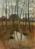 Otto Modersohn, Herbstwald, 1939, Öl auf Leinwand