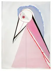 Thomas Scheibitz, Ohne Titel (GP 57), 2003, Acryl, Sprühfarbe, Pigmentmarker und Bleistift auf Leinwand, auf Karton montiert