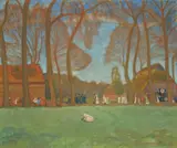 Otto Modersohn, Hochzeitszug in Fischerhude (III)