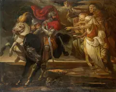 Franz Nadorp, Macbeth und Banquo treffen auf die Hexen, Um 1830, Öl auf Leinwand