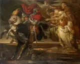 Franz Nadorp, Macbeth und Banquo treffen auf die Hexen, Um 1830, Öl auf Leinwand