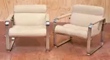 Eero Saarinen, CHROME AND WOOL ARMCHAIRS