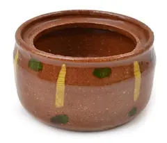 Gladys Reynell, EARTHENWARE BOWL, SIGNED AND DATED 1920 WITH SPIROGRAPH TO BASE (EXHIBITED AT S.A ART GALLERY), 5 CM TALL, 1920