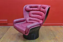 Joe Colombo, AN ELDA CHAIR, designed 1963, 1963, fiberglass, leather