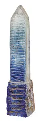 Lunar View/Time Change sandcast glass by Pamela Stadus, sandcast glass, sold Aug 2012