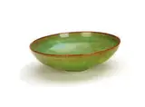 Glazed bowl by Gertrud and Otto Natzler, c. 1960, Ceramic bowl with green glaze, sold Oct 2010