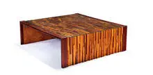 Benjamin Lafer, Wood coffee table, c. 1968, Lafer