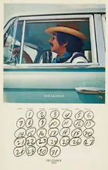 Joe Goode, L.A. Artists in their Cars, 1969 calendar