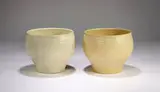 David Cressey, Pair of white planters