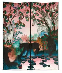 Untitled screen by Gustavo Novoa, 1972, Oil on panel, sold May 2010