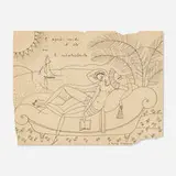 Paul Thévenaz, L’Après-Midi d’Été ou L’Insatisfaite, ink on paper