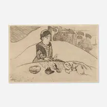 Paul Gauguin, La Femme aux Figues, 1894, etching