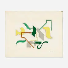 William Fredericksen, Untitled, 1947, mixed media on paper