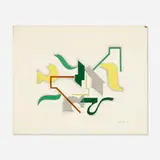 William Fredericksen, Untitled, 1947, mixed media on paper