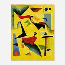 William Fredericksen, Untitled, 1947, oil on board