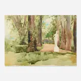 Ross Turner, A Goddess, The Lindens, c. 1910-15, watercolor on paper