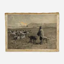 George Chambers, An Angora Shepherd, 1893, oil on canvas