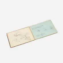 Dennis Miller Bunker, portfolio of drawings, 1877, graphite on paper
