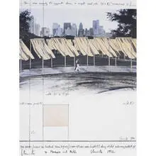 The Gates by Christo, 1980, offset print on paper, sold Jun 2009