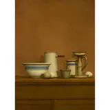 William H. Bailey, Still Life with Eggs, Candlestick and Bowl