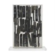 Arman 1928-2005, Inclusion de Telephones Portables, 2005, remnants of portable telephones in resin