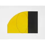 Robert Mangold, B, 1997, lacquered wood on paper
