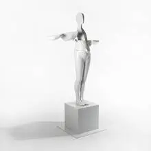 Ernest Trova, Falling Man, c. 1972, enameled metal