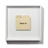 Lawrence Weiner, Broken Off, 1984, screenprint on ceramic tile