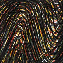 Sol LeWitt 1928-2007, Wavy Brushstrokes Superimposed #2, 1994-95, etching and aquatint on paper