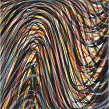 Sol LeWitt 1928-2007, Wavy Brushstrokes Superimposed #1, 1994-95, etching and aquatint on paper