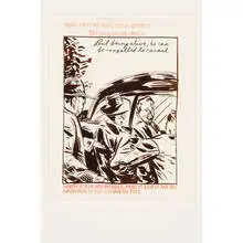 untitled (Hoffa) by Raymond Pettibon, 1990, ink on paper, sold Feb 2009